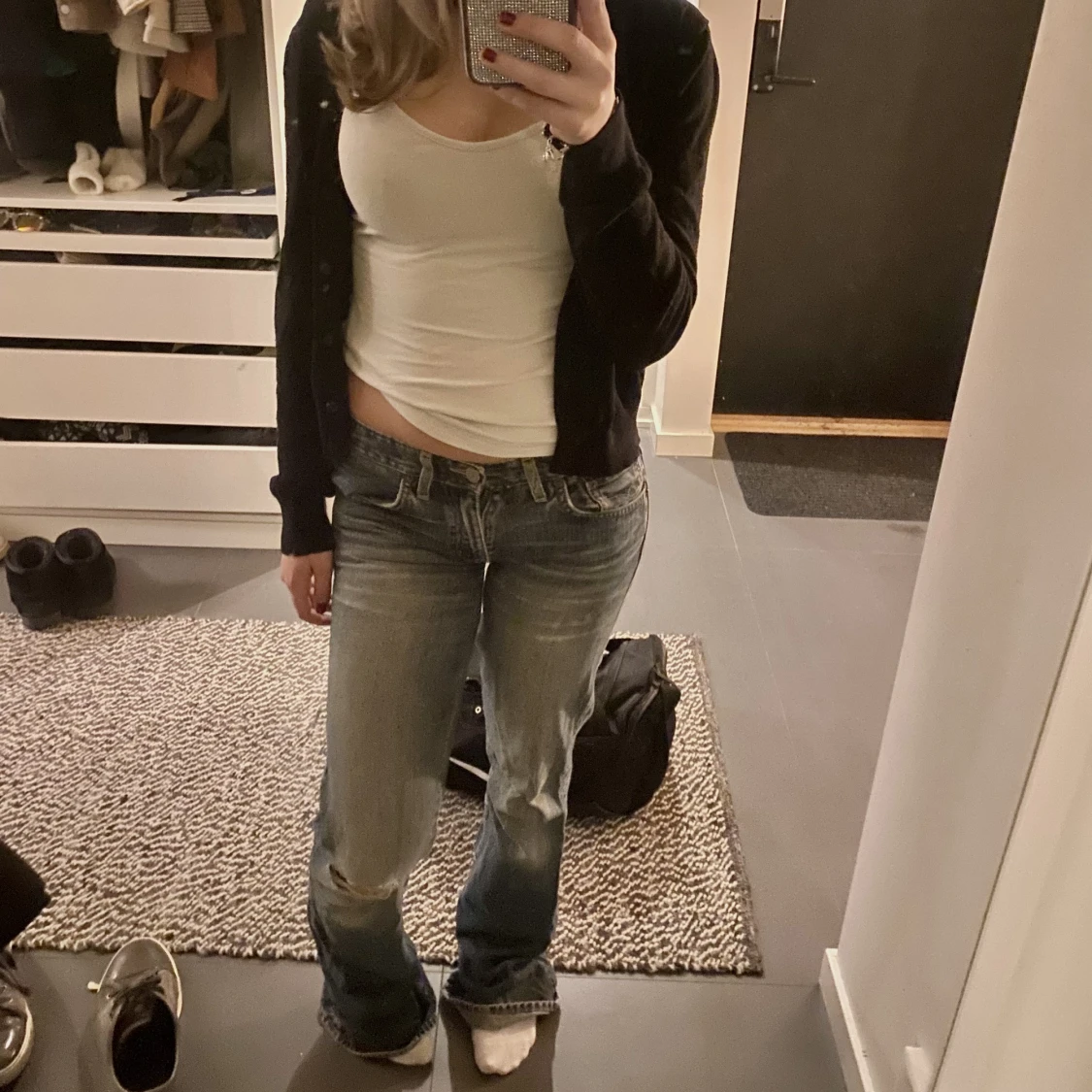 Lågmidjade bootcut jeans