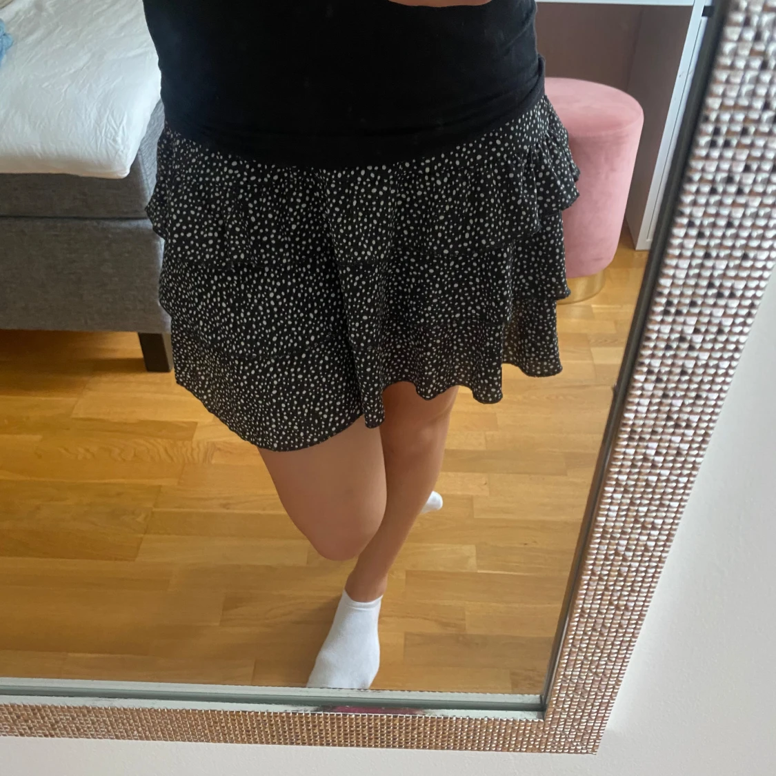 Svartprickig kjol - 90