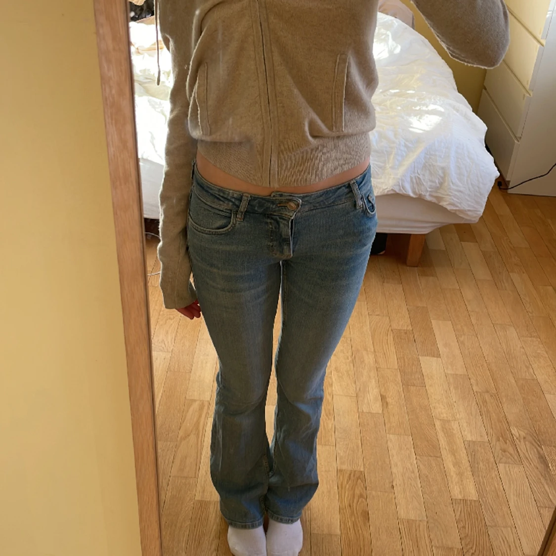 Ljusblå bootcut  jeans  - 91