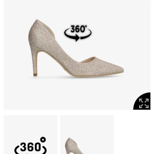 Guld glitter klackar - Säljer mina klackar då dom endast är använda till nyår. Har ingen användning av dom längre. Skicket är helt nytt då dom bara används en gång.  Pris går att diskutera!