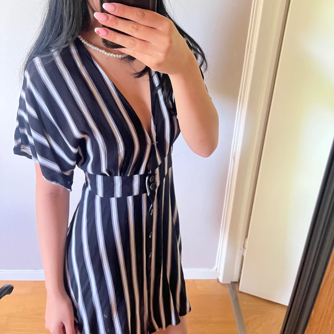 Randig midiklänning - 90