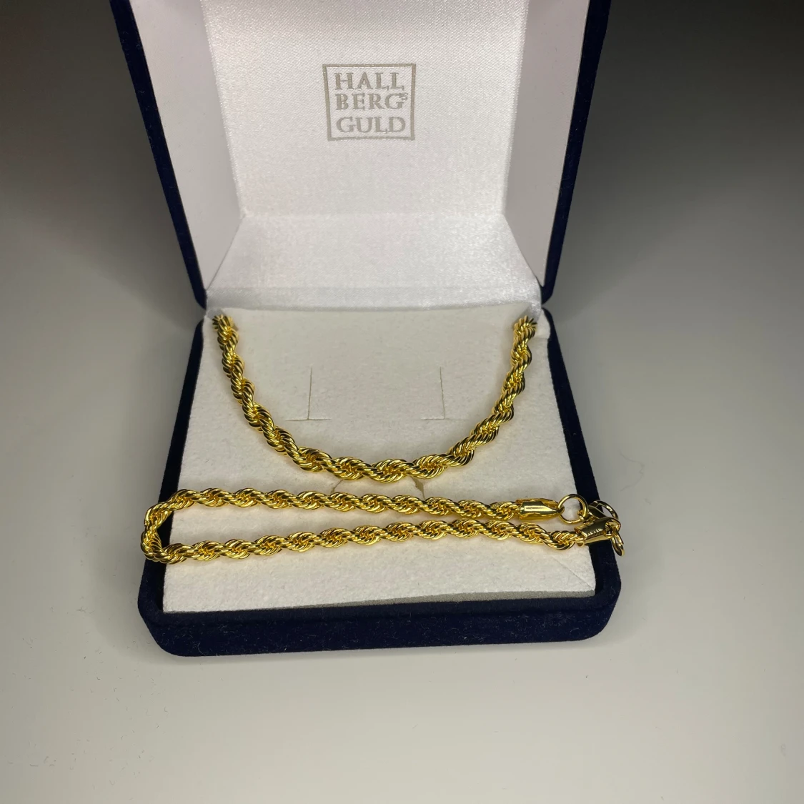 Guldplaterat cordell halsband och armband - 90