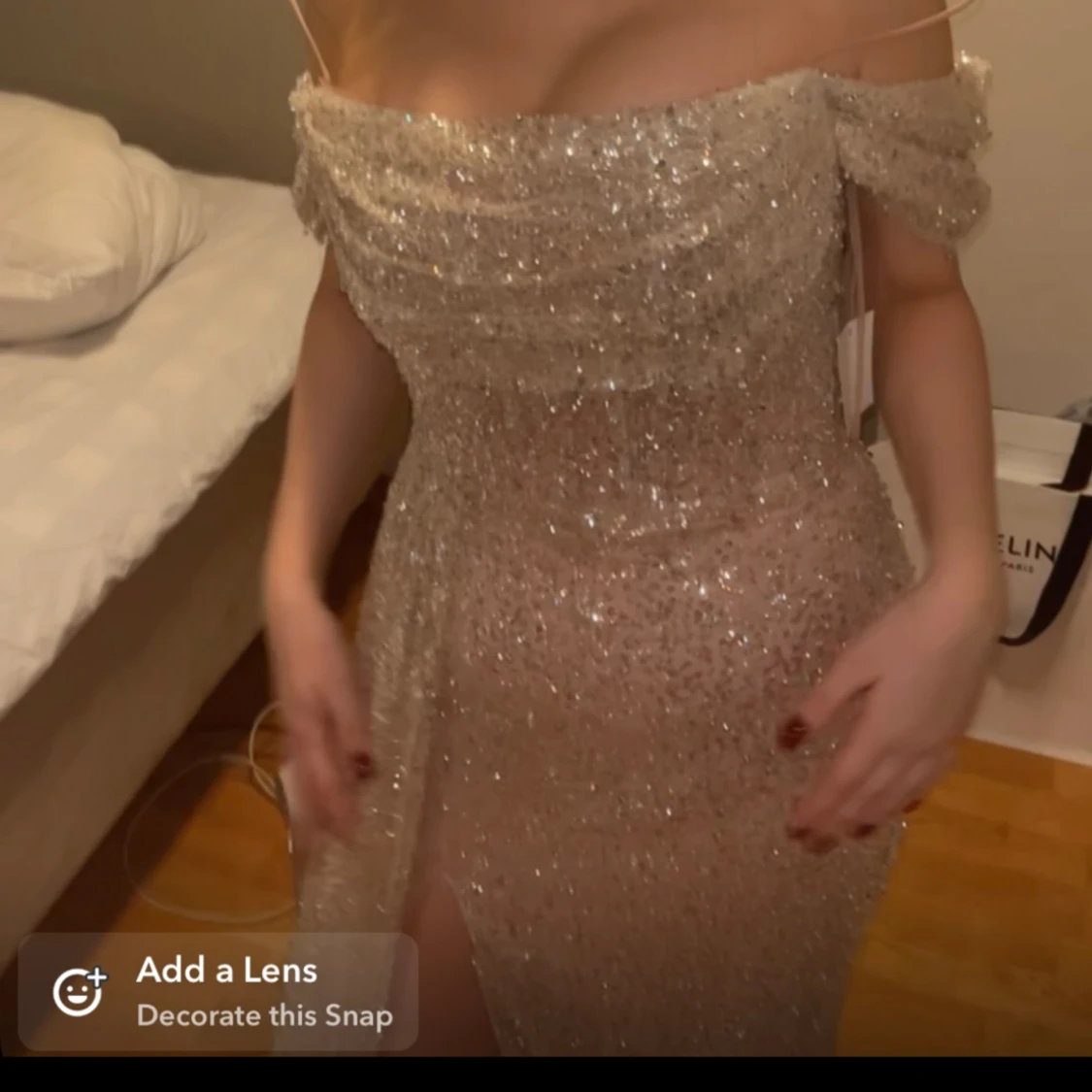 Använd klänning 1 gång  - 90