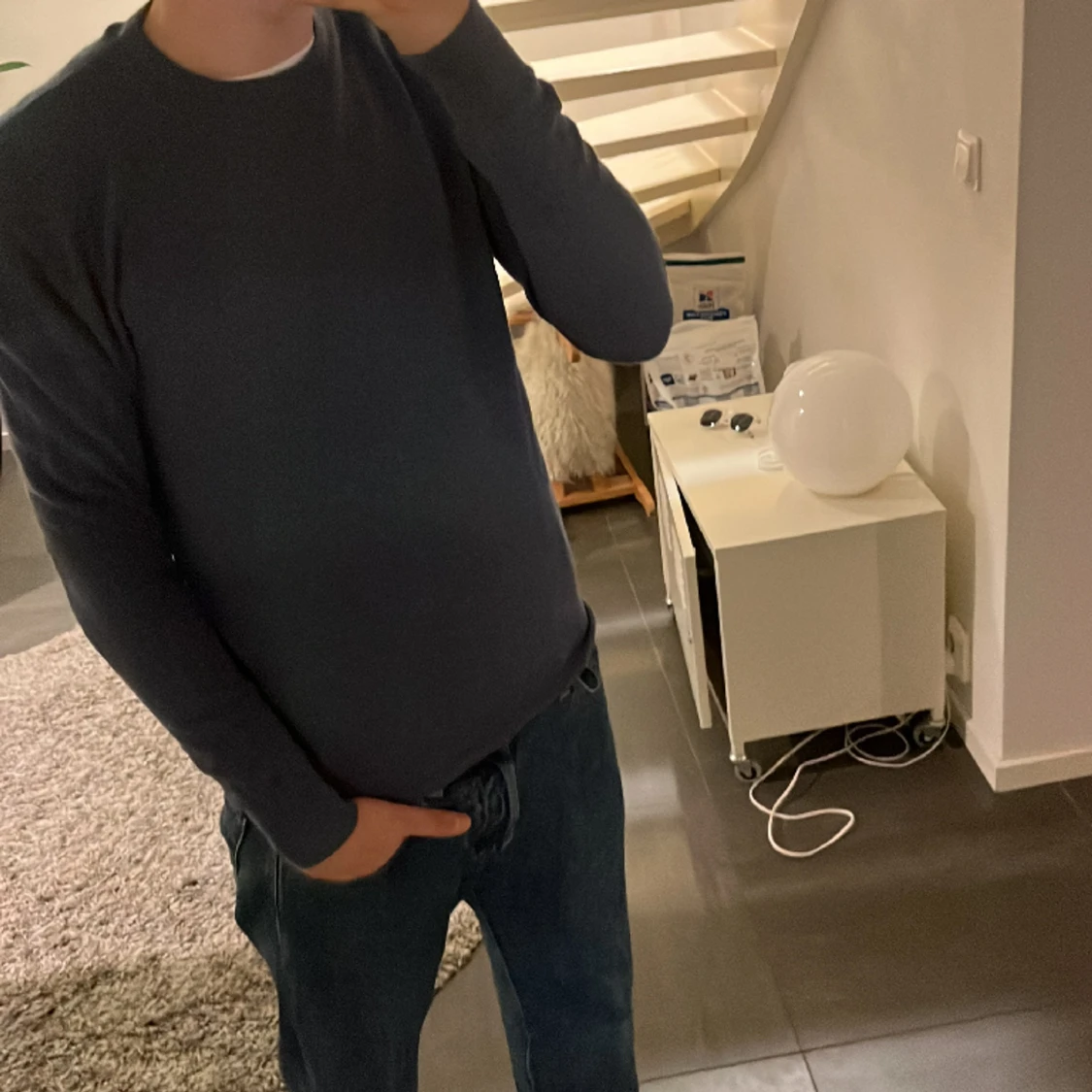 Stickad Hansen&Jacob tröja - 90