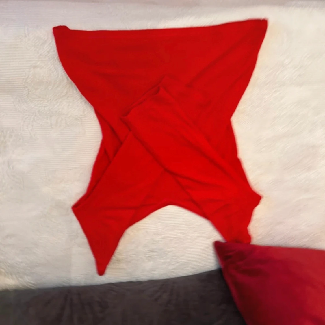 Röd off shoulder tröja - 90