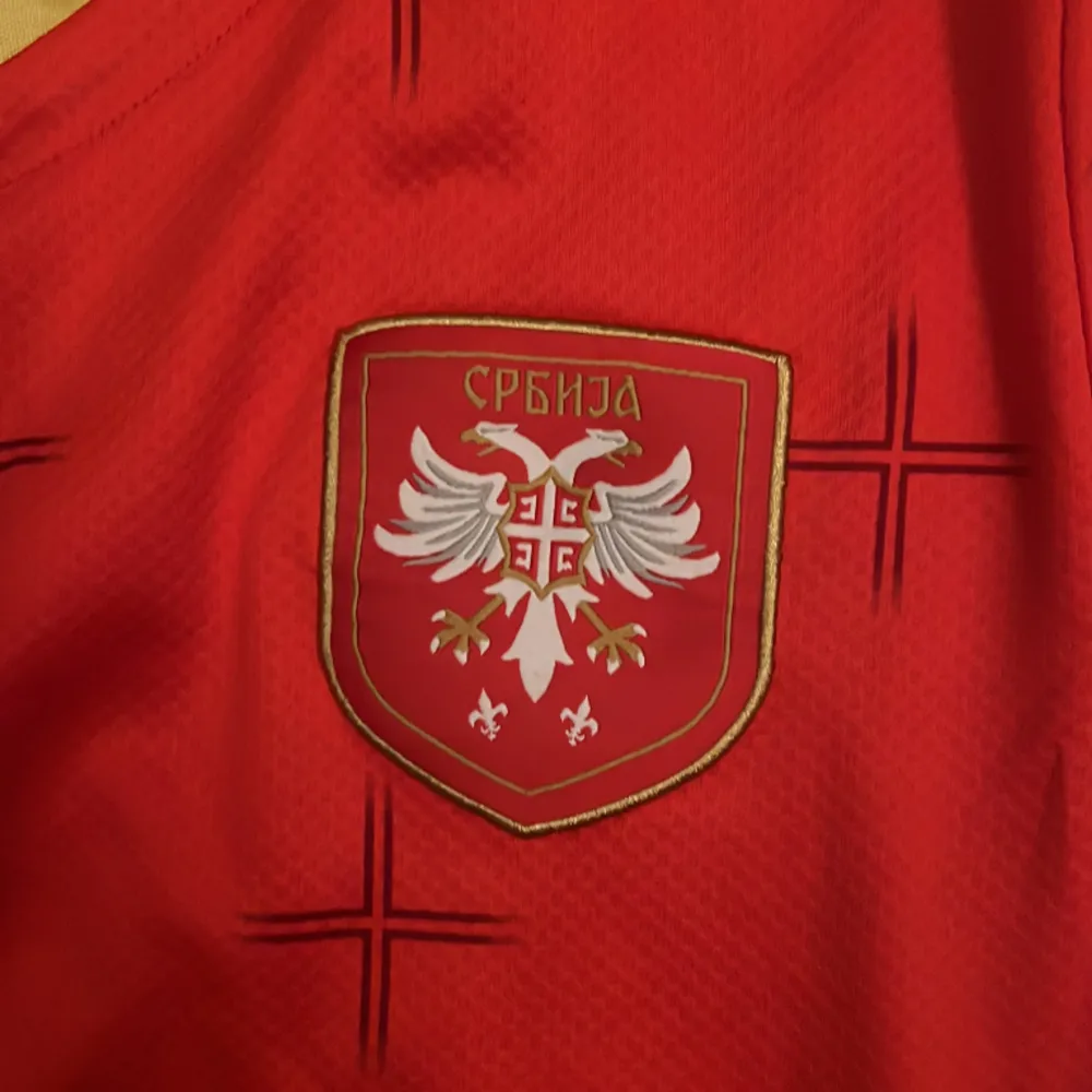 Tja! Säljer denna Serbiska landslags tröjan. Den är använd vid ett fåtal tillfällen och skicket är så gott som nytt (9/10) . T-shirts.