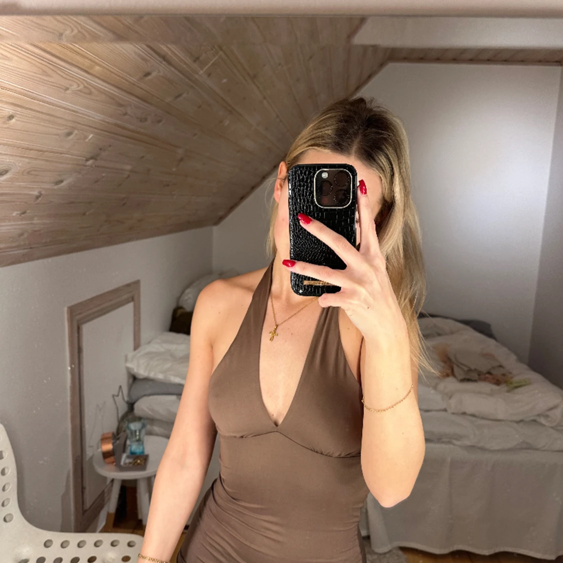 Beige klänning  - 90