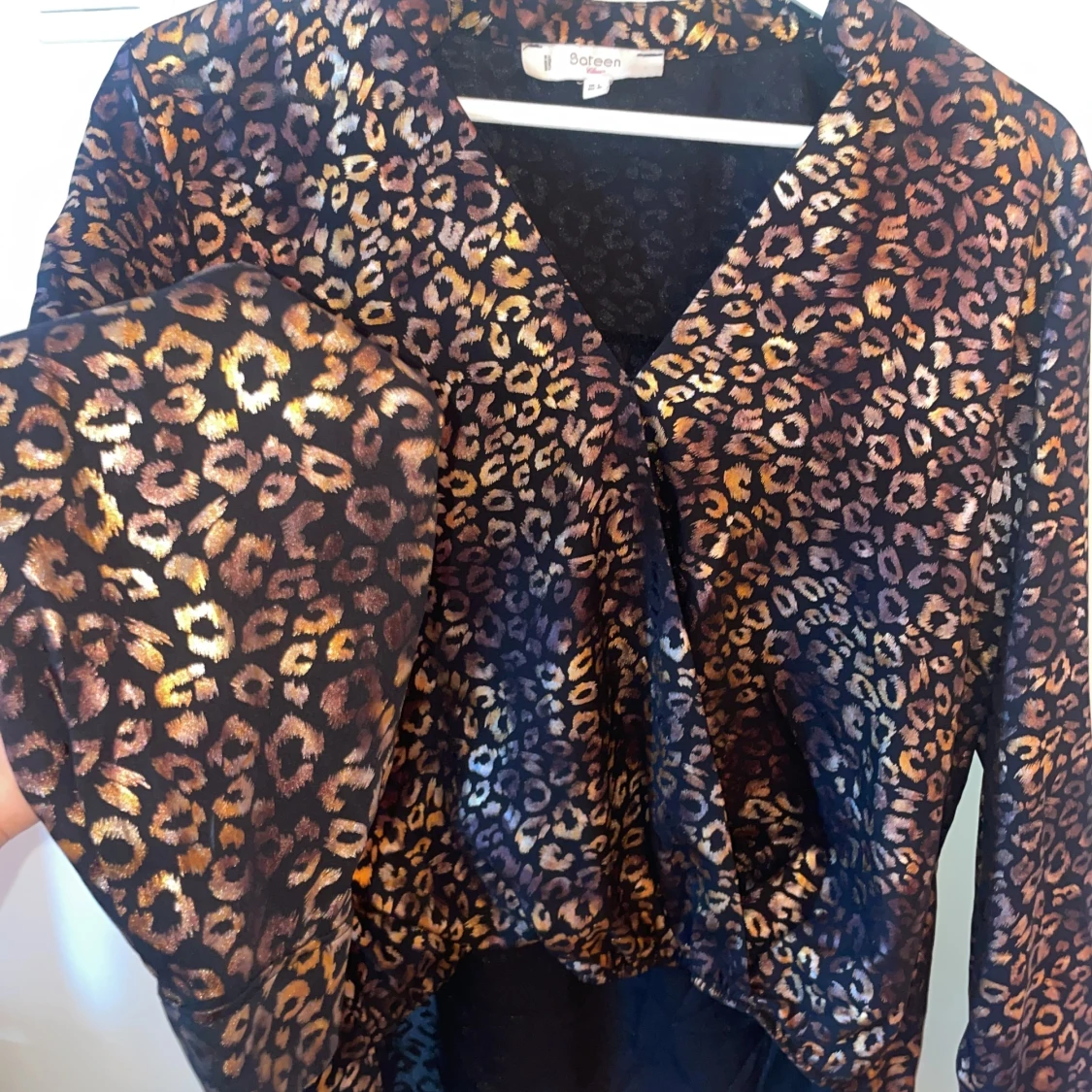 Leopard Satin blus - 92