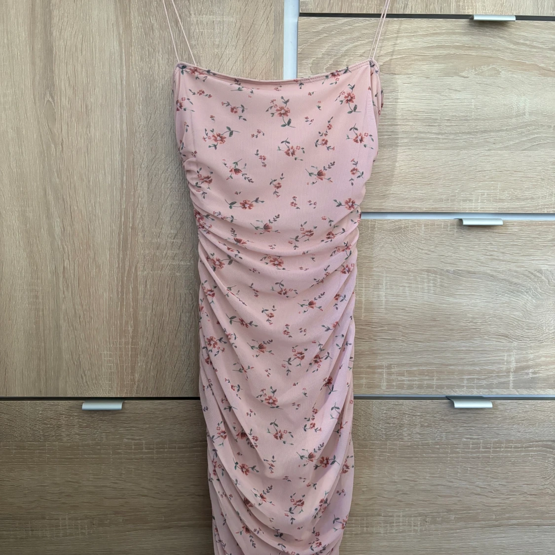 Thin strap print dress