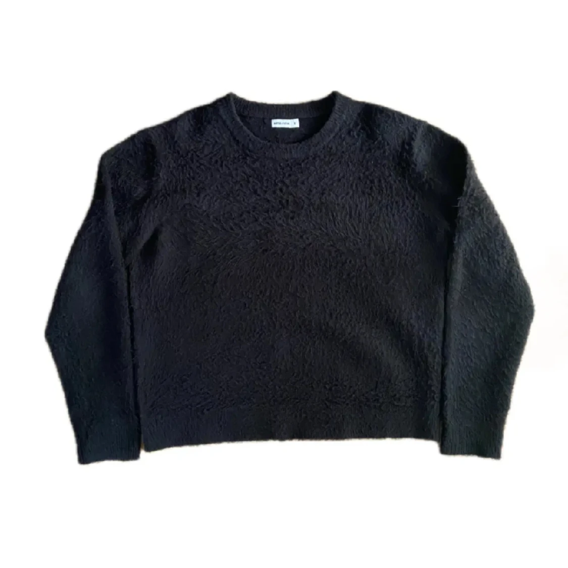 MIDNIGHT BLACK MOHAIR SWEATER