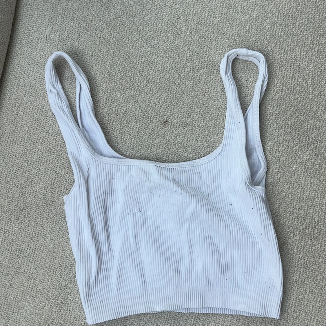 Söt vit crop top