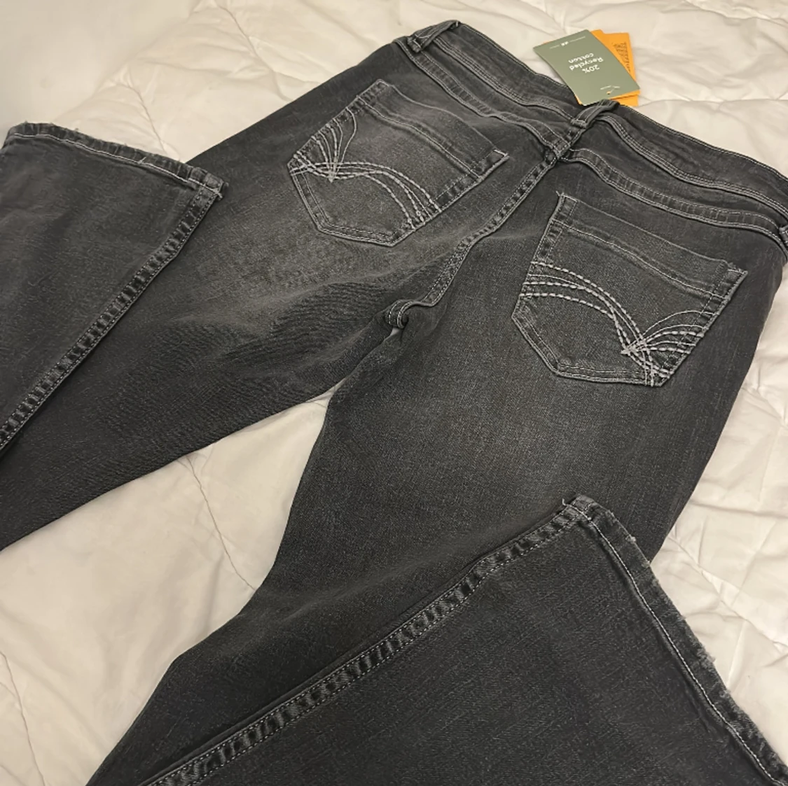 Low flared jeans - grey/black