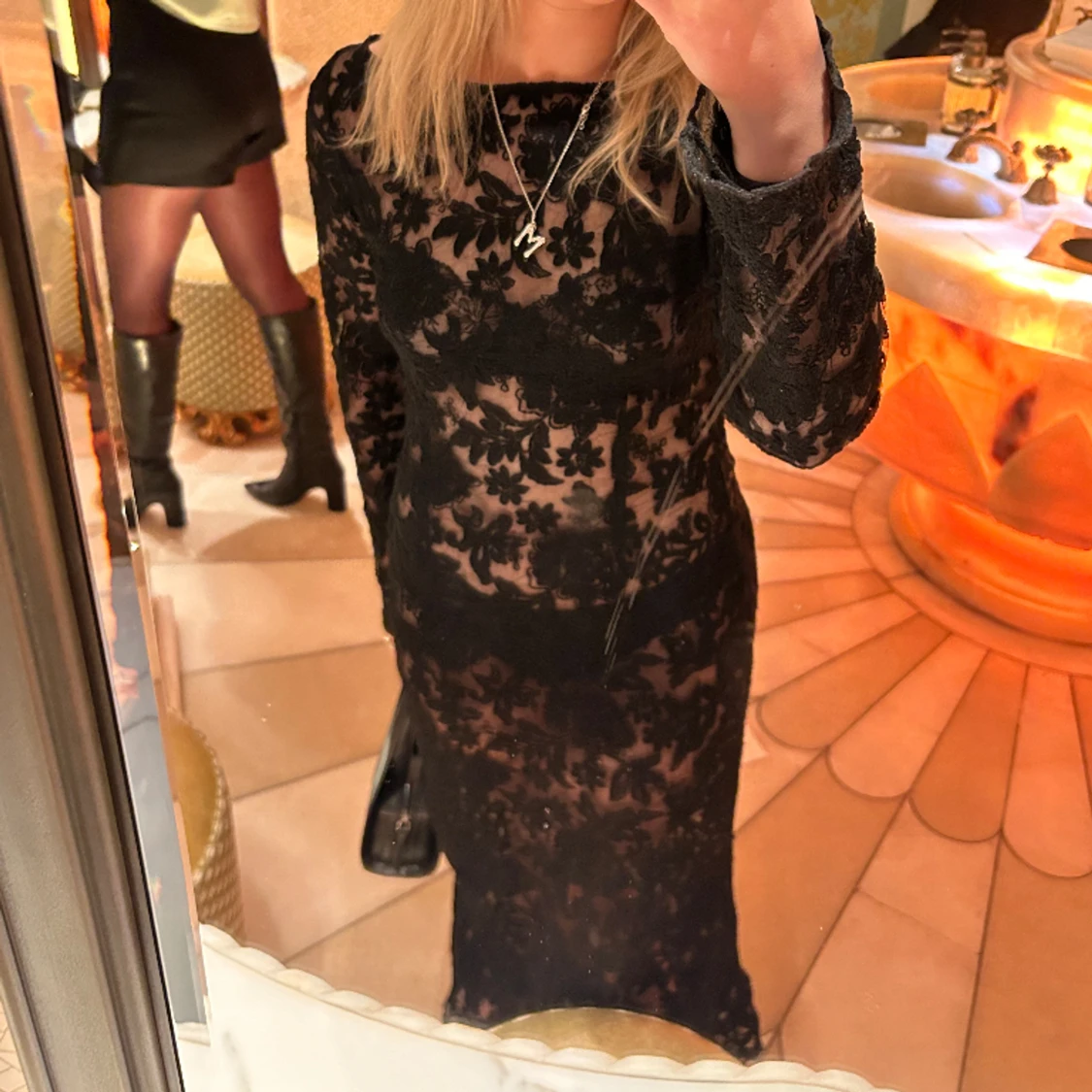 Klänning i spets - 90