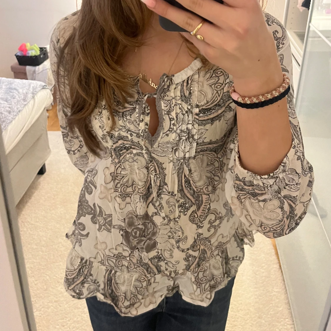 mönstrad blus från Odd Molly  - 90