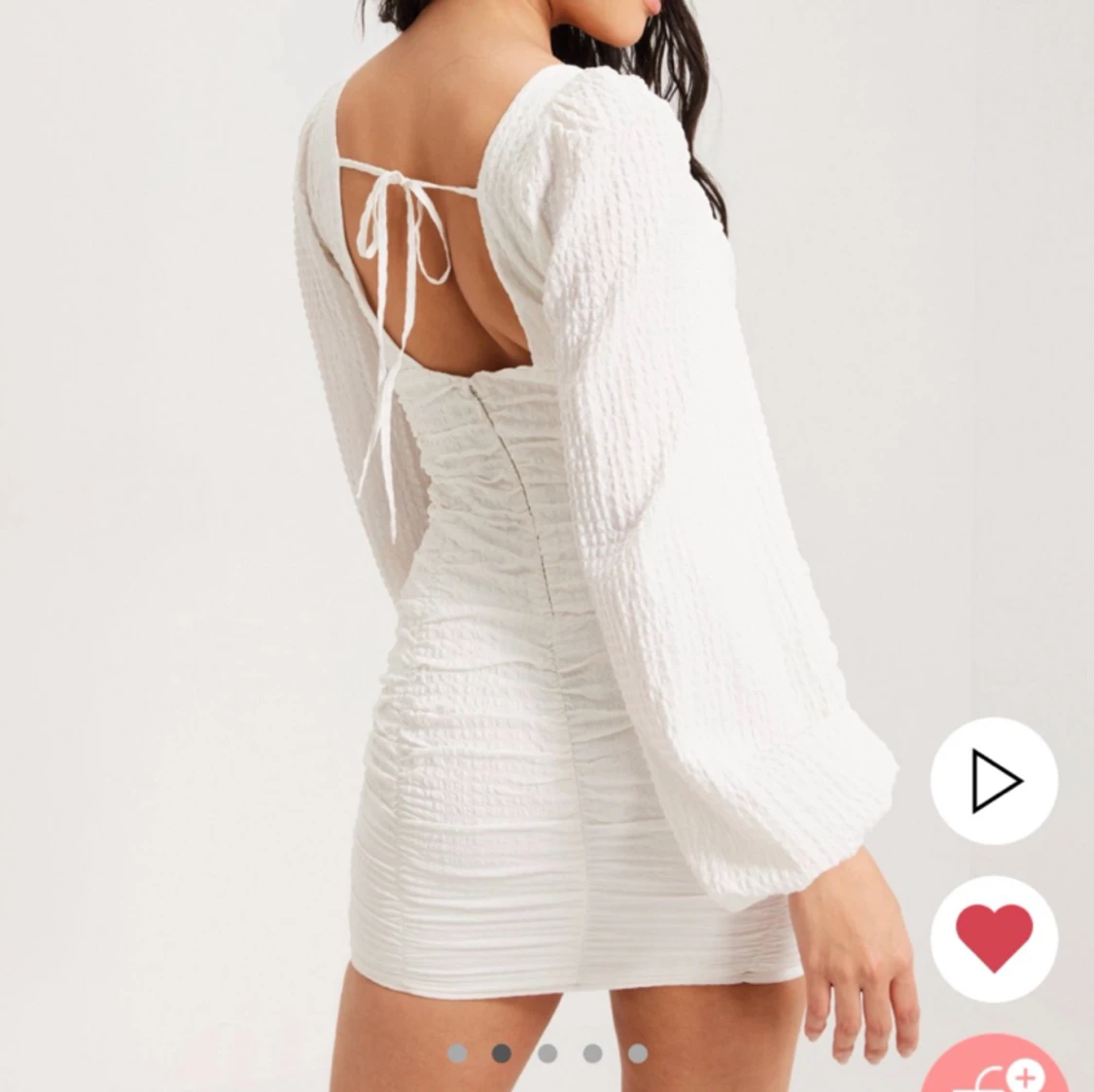 Vit studentklänning  - 90