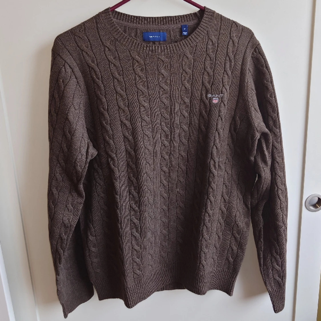 Gant Kabelstickad bomullströja