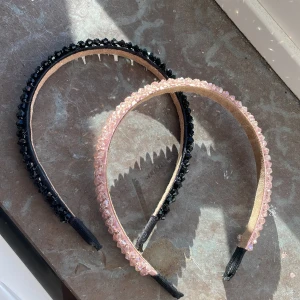 Diadem  - Aldrig andvända diadem superfina, rosa och ett svart