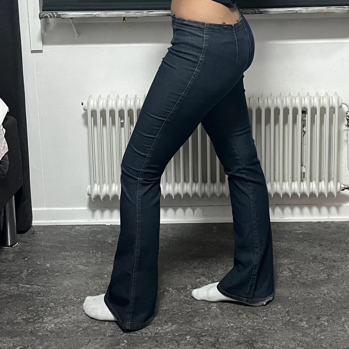 låg midjade jeans  - 91