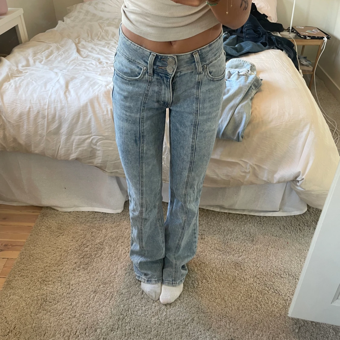 Utsvängda jeans
