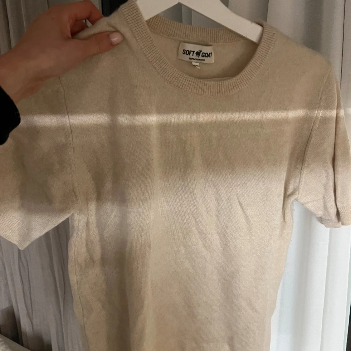 SOFT GOAT trekvarts tröja 100% chasmere 