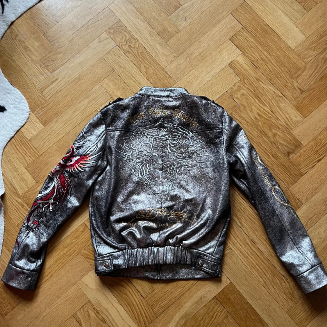 Ed Hardy skinnjacka (Limited Editon)  - 90