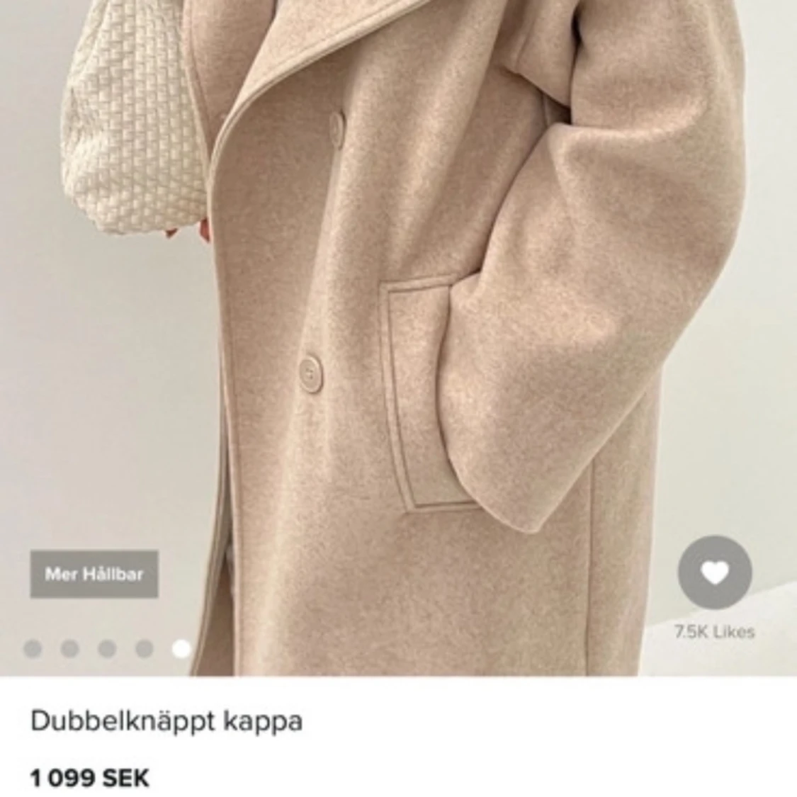 Lång kappa från NA-KD - 91