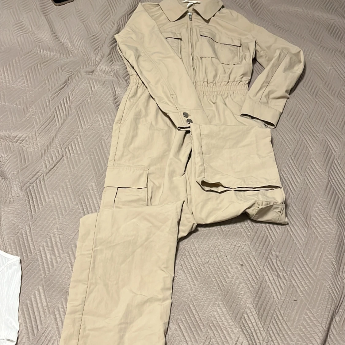 Beige höst/vinter overall