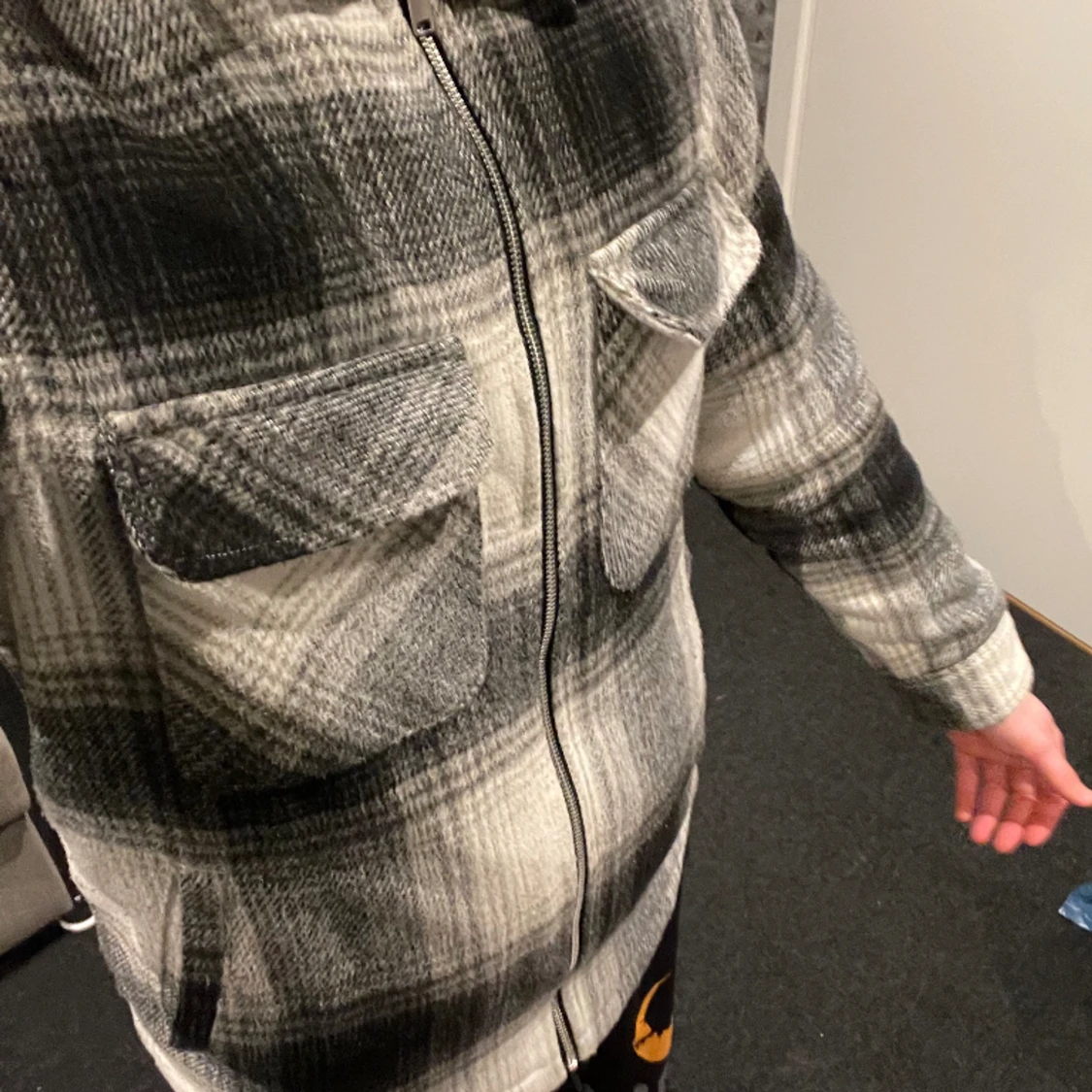 Randig Vinterjacka från Zara 