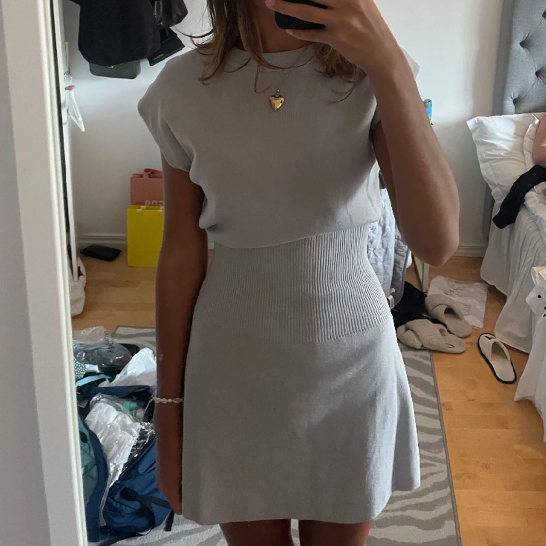 Stickad klänning - 90