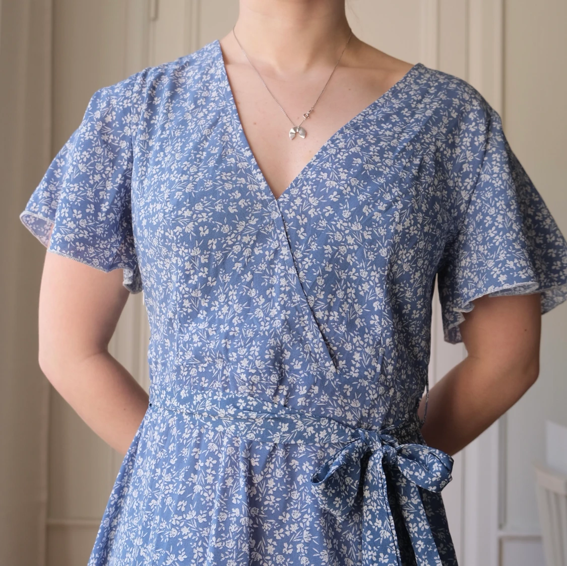 Blå långklänning i storlek 36 - 91