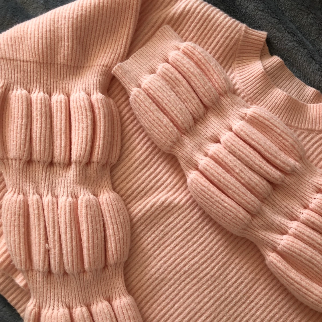 Rosa stickad tröja - 91