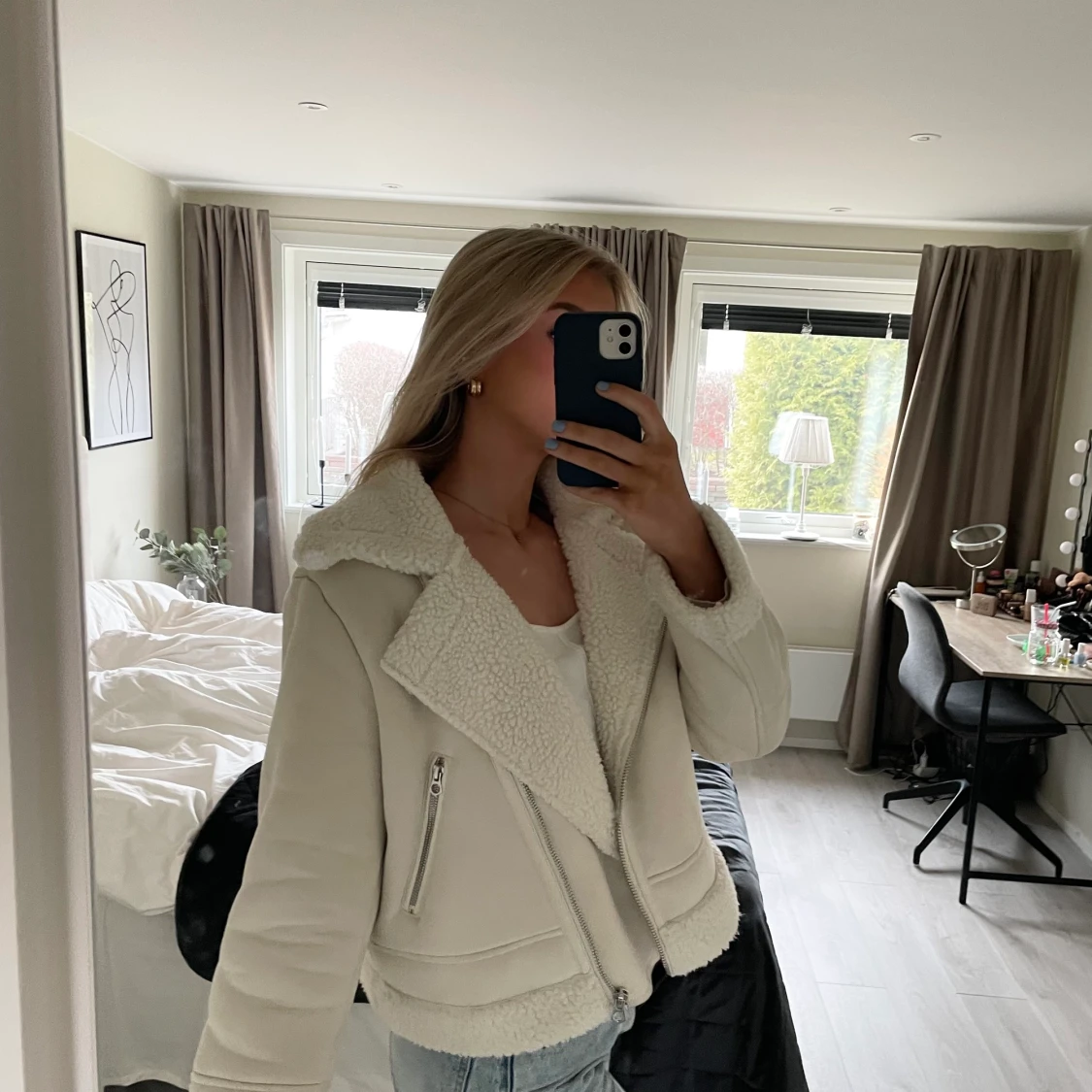 Beige vårjacka - 91