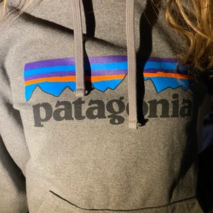 Patagonia hoodie - Säljer denna patagonia hoodie än då den är för liten (det är min kompis på bilden). Den är i nyskick!