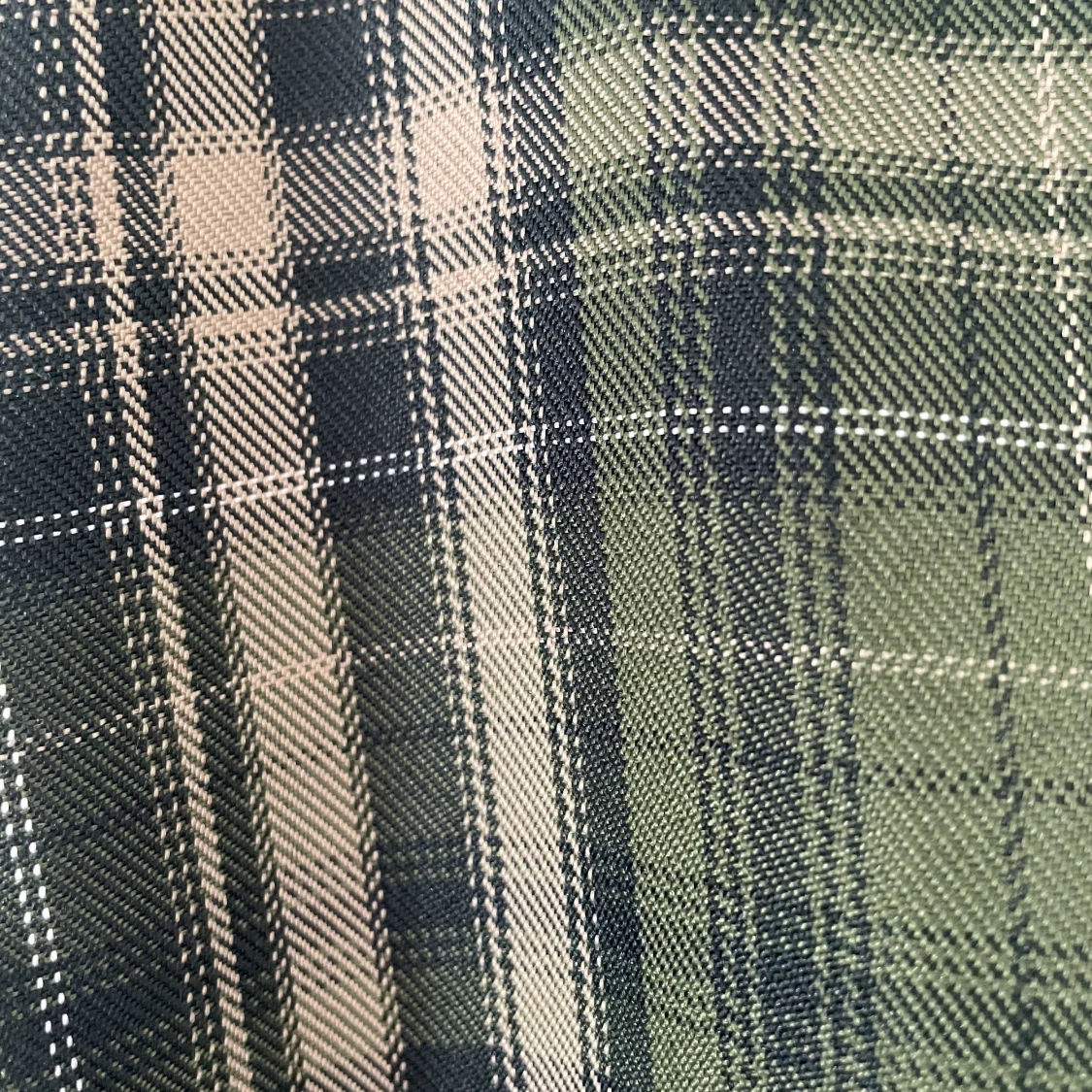 Grön rutig klänning  - 91