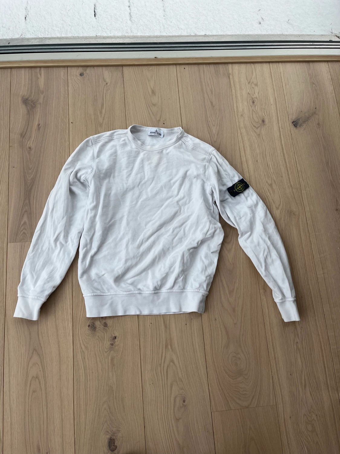 3 STONE ISLAND tröjor svart, vit, orange  - 90