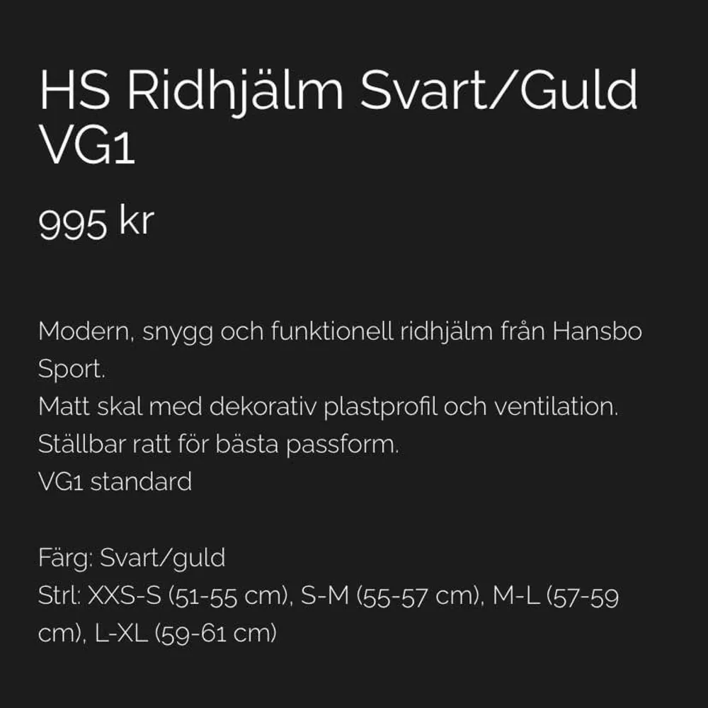 Ridhjälm, köpt från granngården, Storkek xxs-s 51-55cm. Man kan förminska och förstora bak. Finns smårepor, aldrig avramlad eller tappad. Pris kan diskuteras. Billigaste vid snabb affär. . Övrigt.