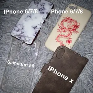 Byte telefon därför vill sälja skalen Iphone 6/7/8 för 16 kr Iphone 6/7/8 för 18 kr Iphone x för 19 kr Samsung s6 för 15 kr Om ni vill ha allt för 65 kr