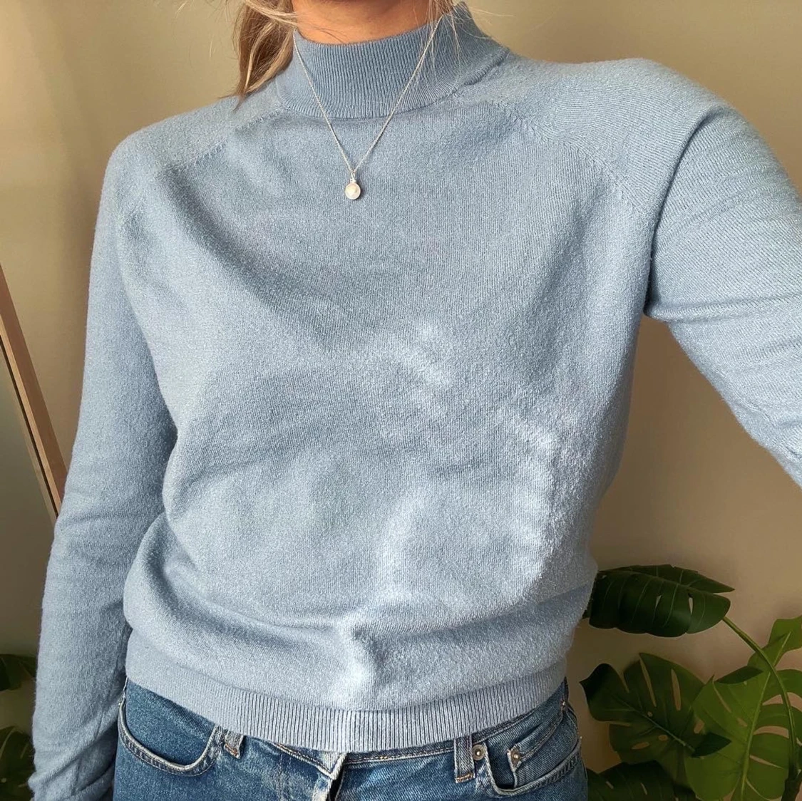 Ljusblå polotröja
