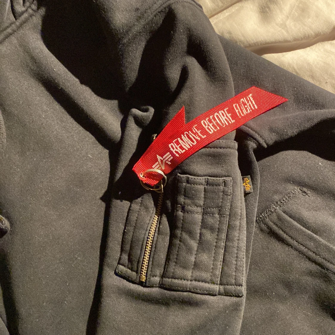 Alpha indutries hoodie i storlek small - 90