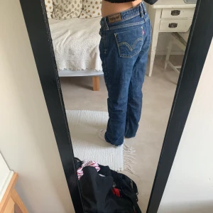 Levis baggy jeans - Jensen är stora i midjan men bra i benen. Så jag brukar antingen ha skärp eller vika ner dom för att dom ska vara lagoma. Ett av mina mest använda jeans så de är slitna vid hälarna. En av dom äldre modellerna. 