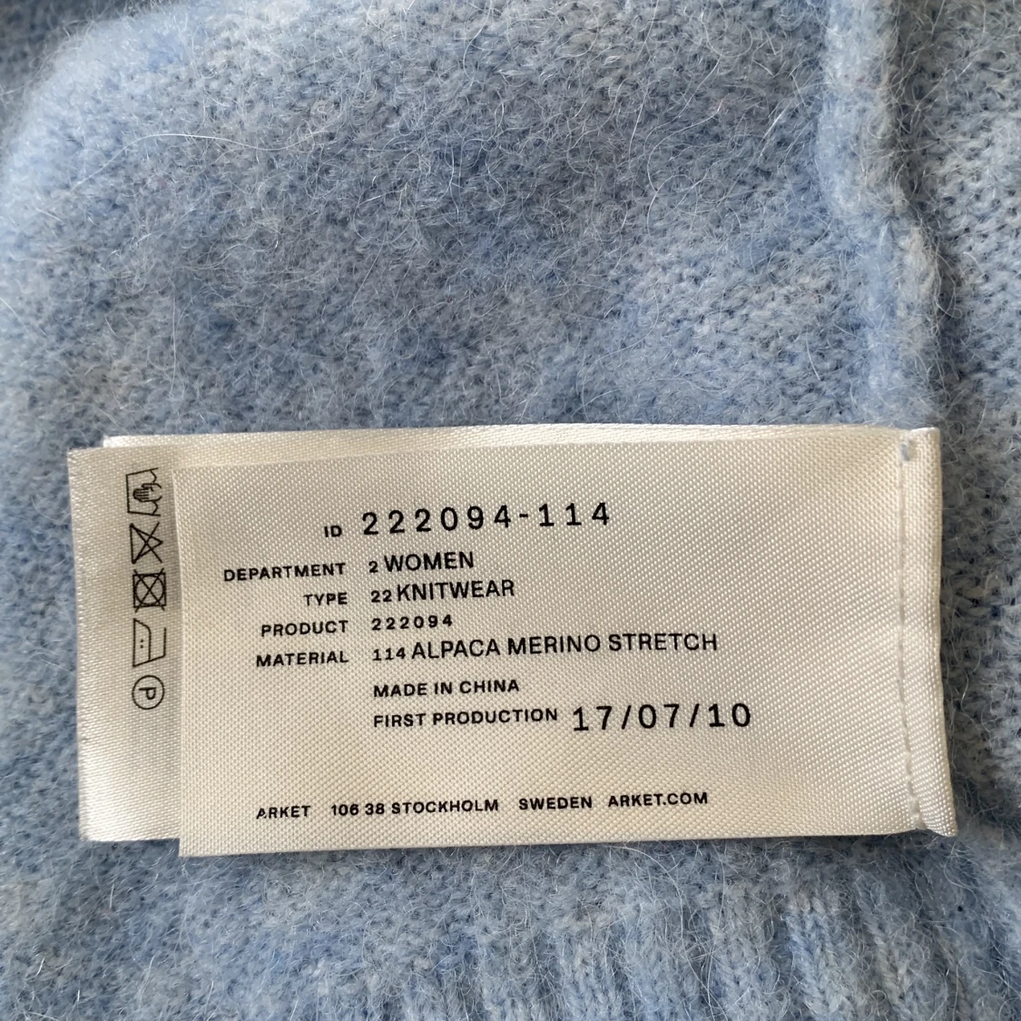 Blå Kofta från Arket. Strl XS - 90