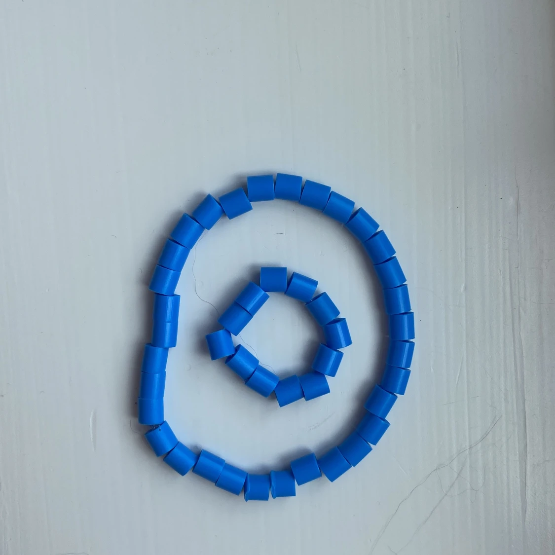 Blått armband och ring - 91