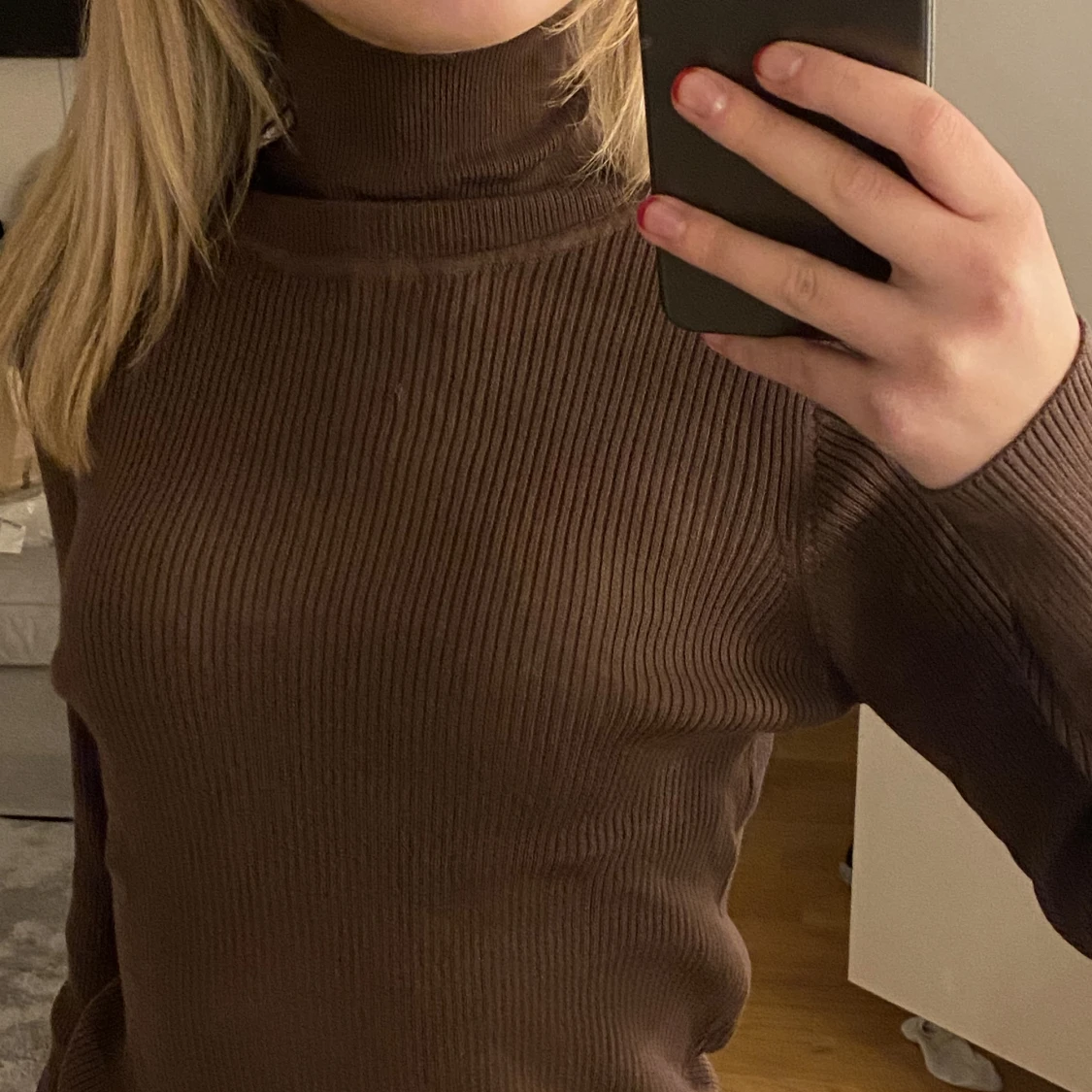 Ribbad polotröja - 90