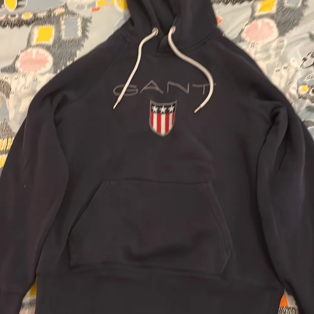 Fin Gant hoodie, passar ej längre. Super bra skick trots används en del. . Hoodies.