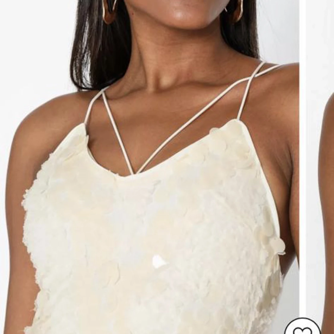 Vit klänning i storlek 40