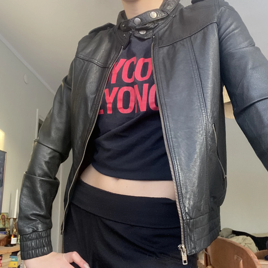 Racer biker jacket Äkta skinn - 91