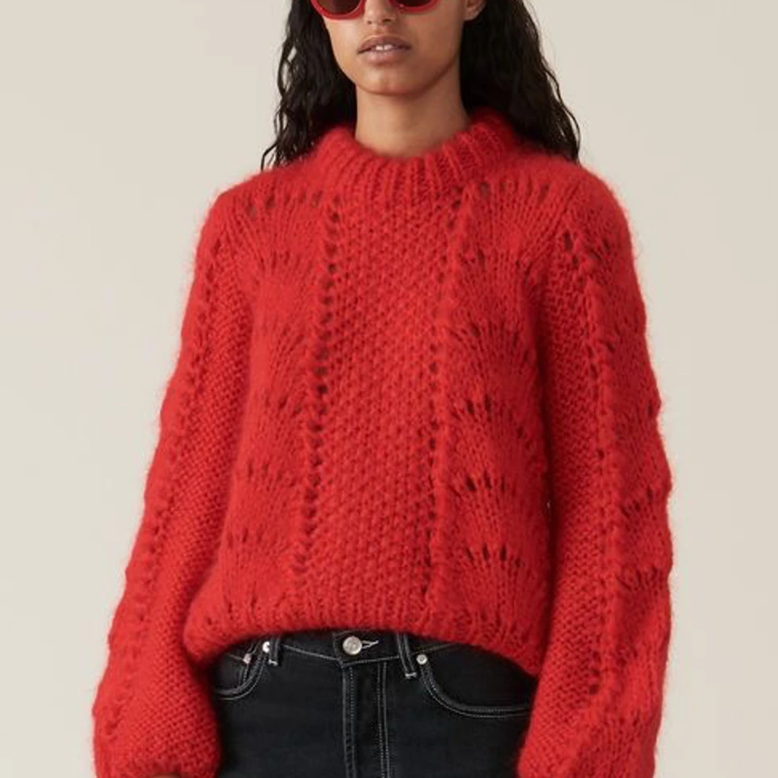 Röd tröja från Ganni