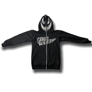 Zip up hoodie med rhinestones - Zip up hoodie med rihnestones i alla storlekar. 