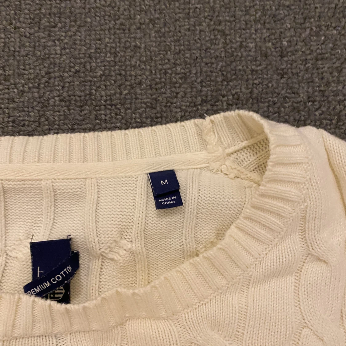 Kabelstickad gant tröja - 90