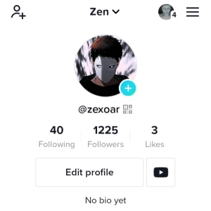 Tiktok konto - För mer info skriv till mig